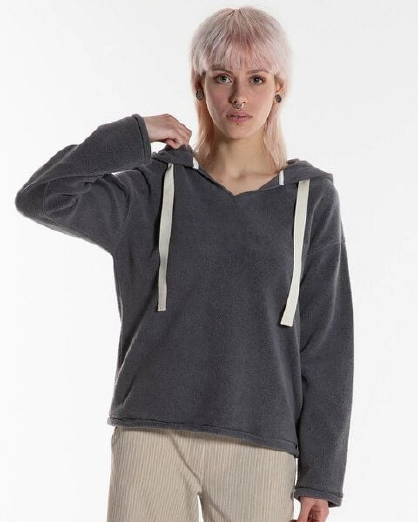 Alma & Lovis Kuscheliger Teddy-Hoodie aus Organic Cotton – Ansicht 3