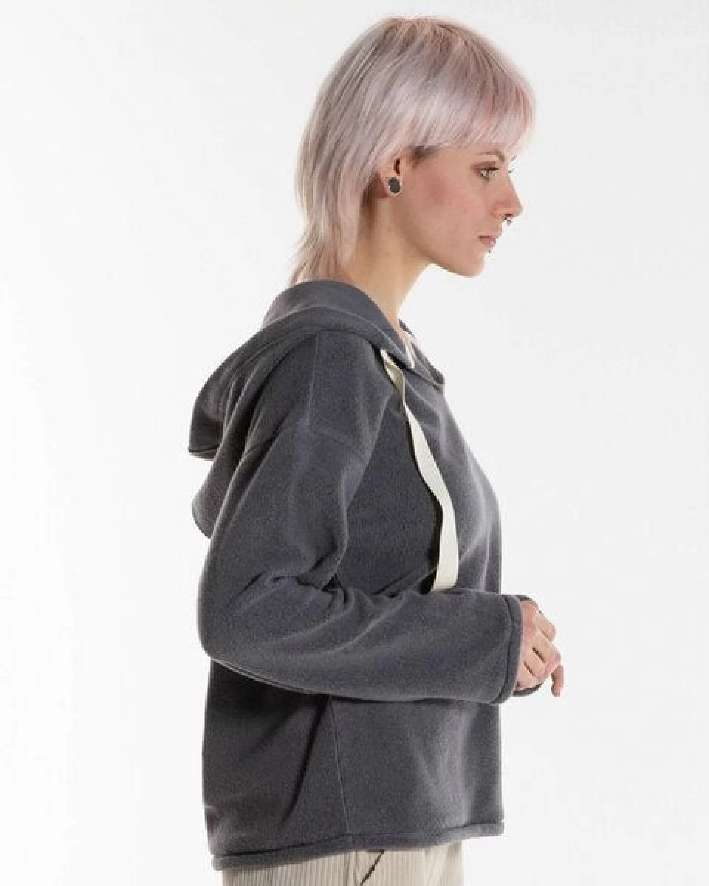 Alma & Lovis Kuscheliger Teddy-Hoodie aus Organic Cotton – Ansicht 4