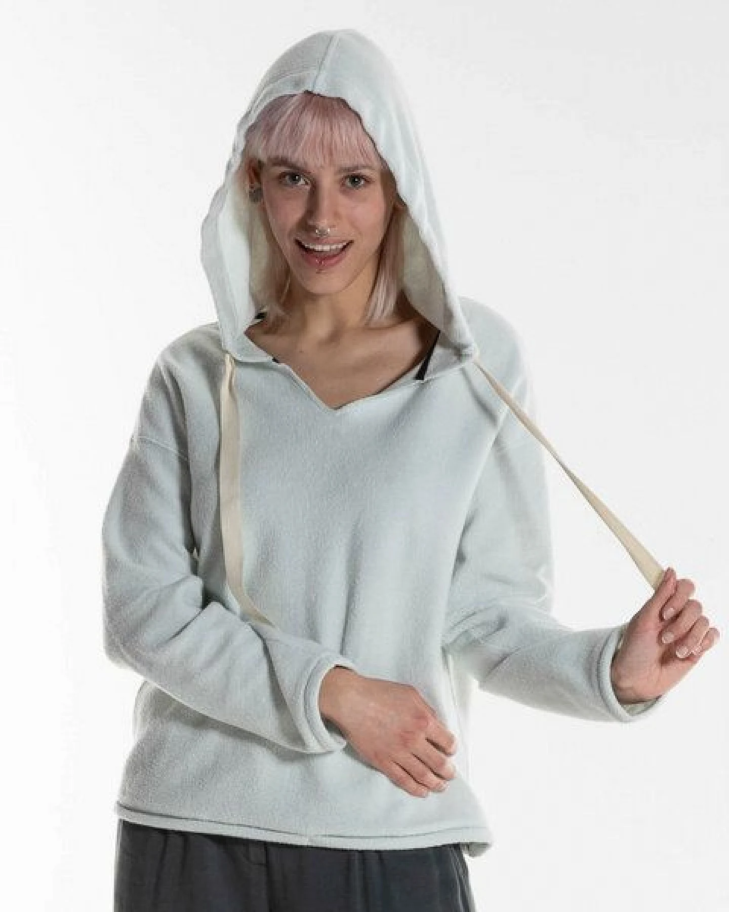 Alma & Lovis Kuscheliger Teddy-Hoodie aus Organic Cotton – Ansicht 4