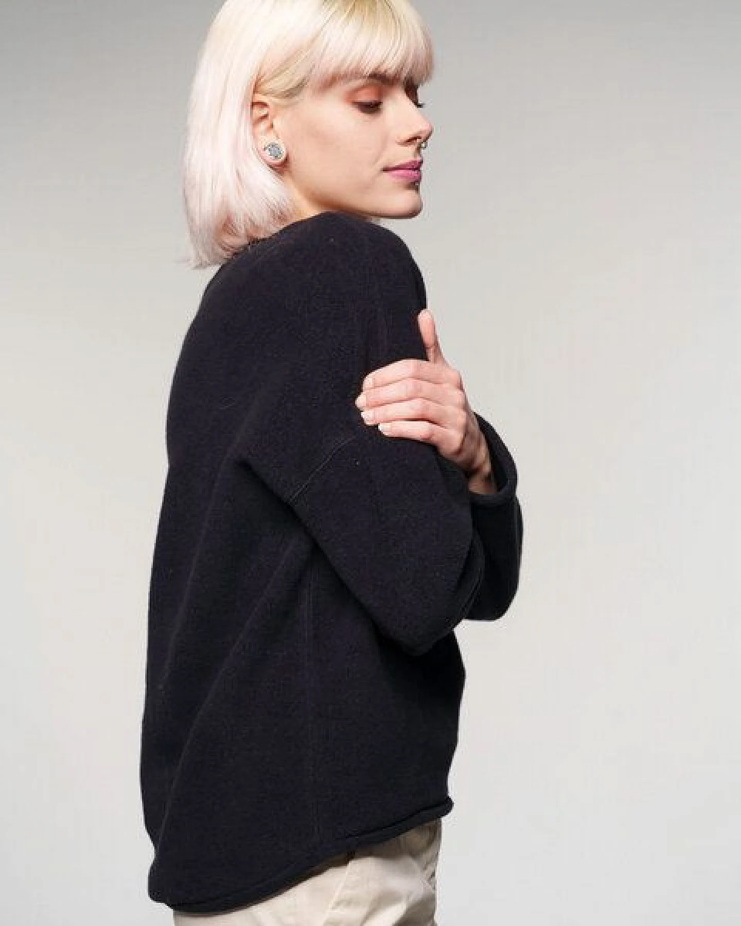 Alma & Lovis Kuscheliger Teddy-Sweater aus Organic Cotton – Ansicht 3