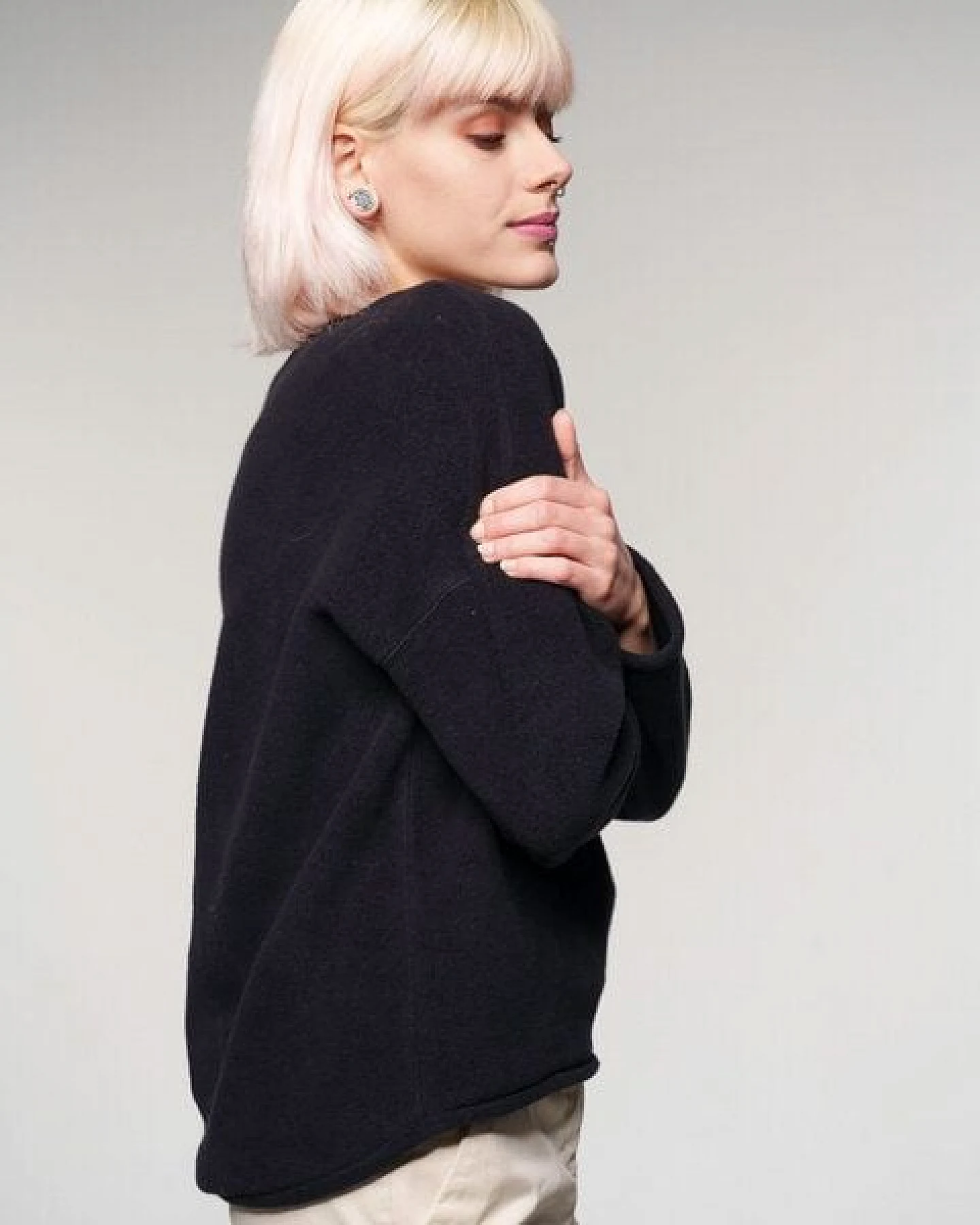 Alma & Lovis Kuscheliger Teddy-Sweater aus Organic Cotton – Ansicht 3