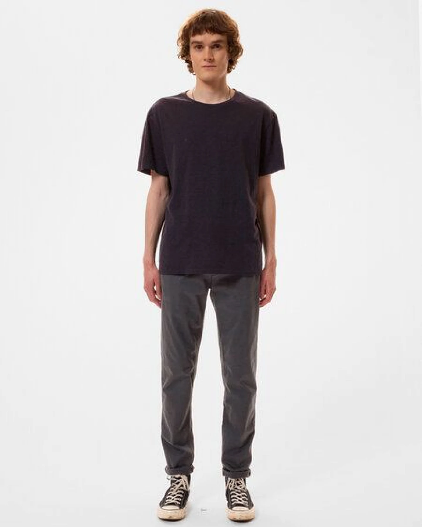 Nudie Jeans Herren T-Shirt aus Bio-Baumwolle "Roffe" – Ansicht 3