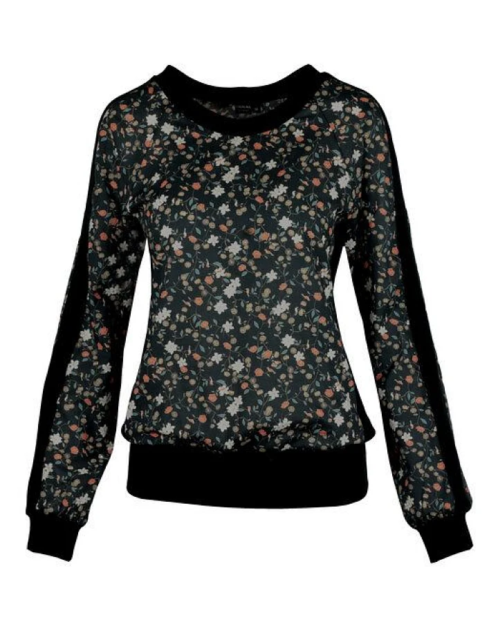 Bluse NACHTBLUME aus Bio Baumwolle von Lasalina