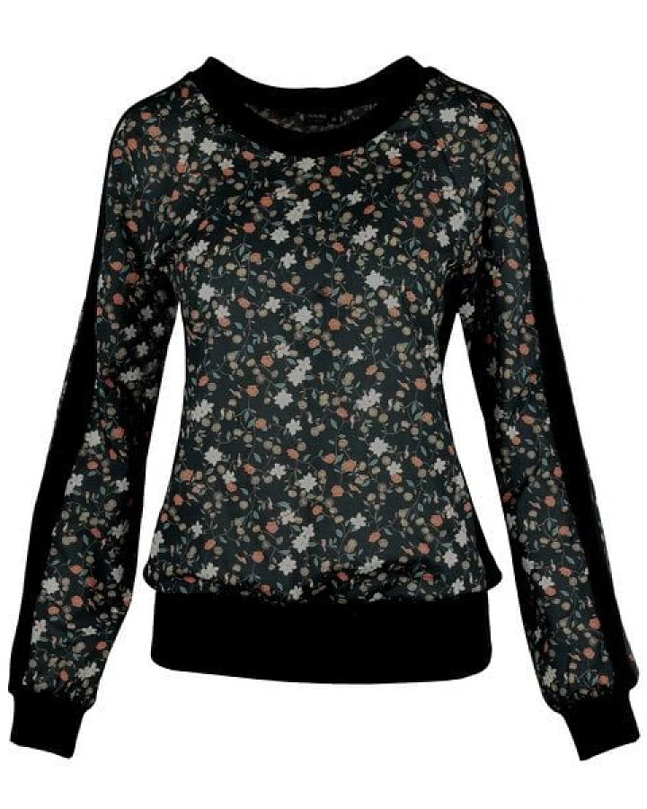 Bluse NACHTBLUME aus Bio Baumwolle von Lasalina