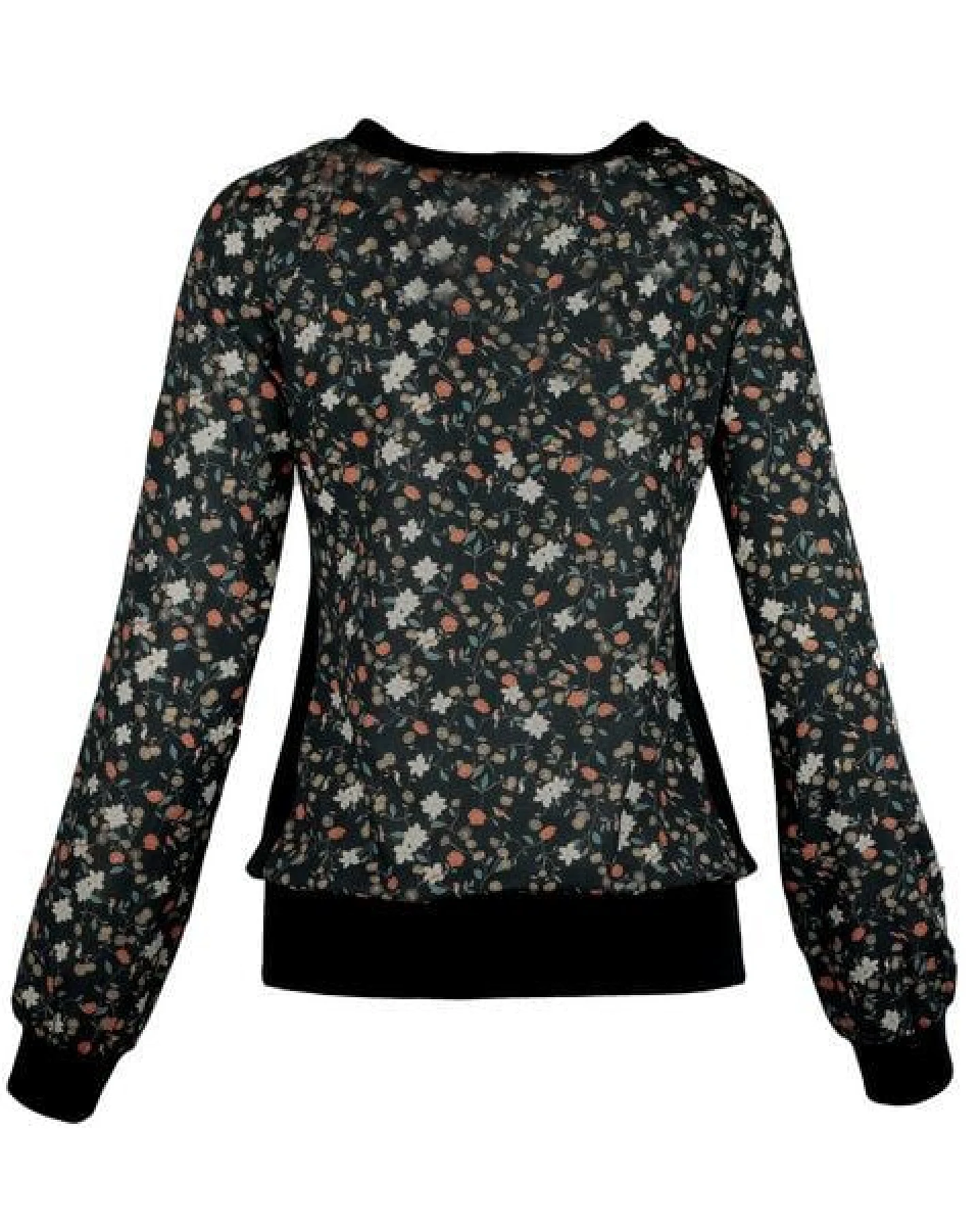 Bluse NACHTBLUME aus Bio Baumwolle von Lasalina – Ansicht 3