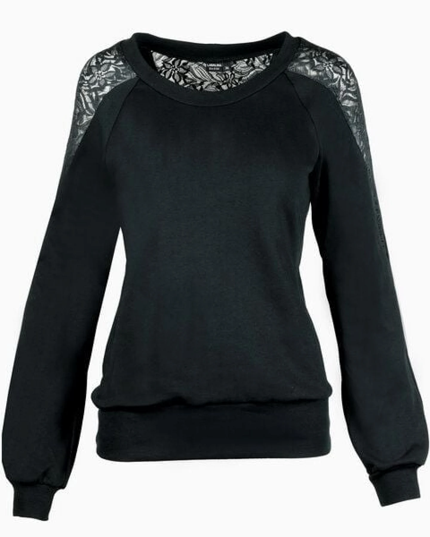 LASALINA Warm - Sweatshirt mit Spitze – Ansicht 4