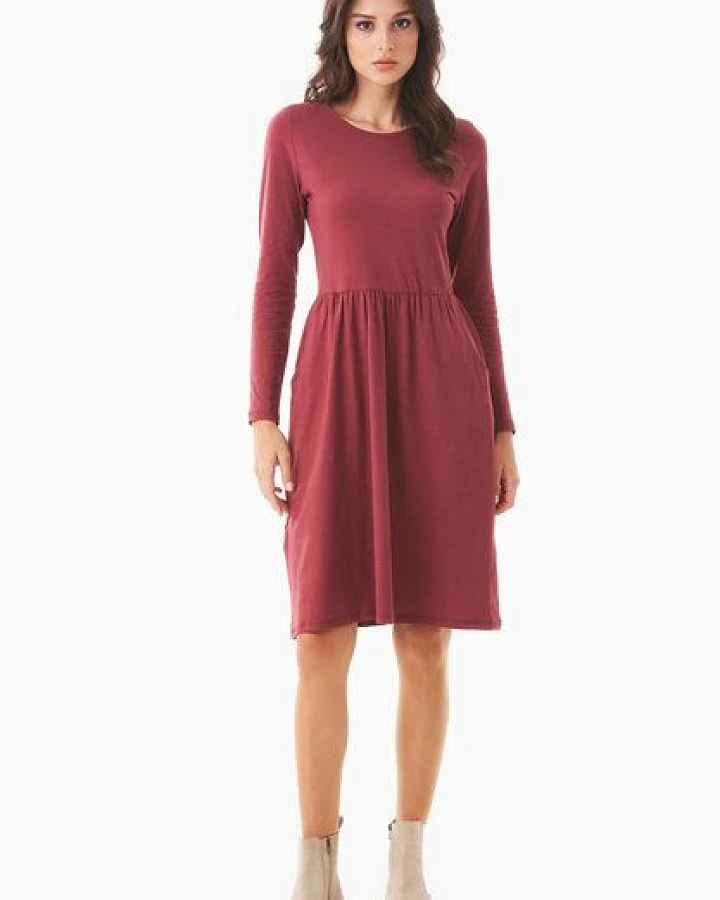ORGANICATION Langarm-Jerseykleid aus Bio-Baumwolle