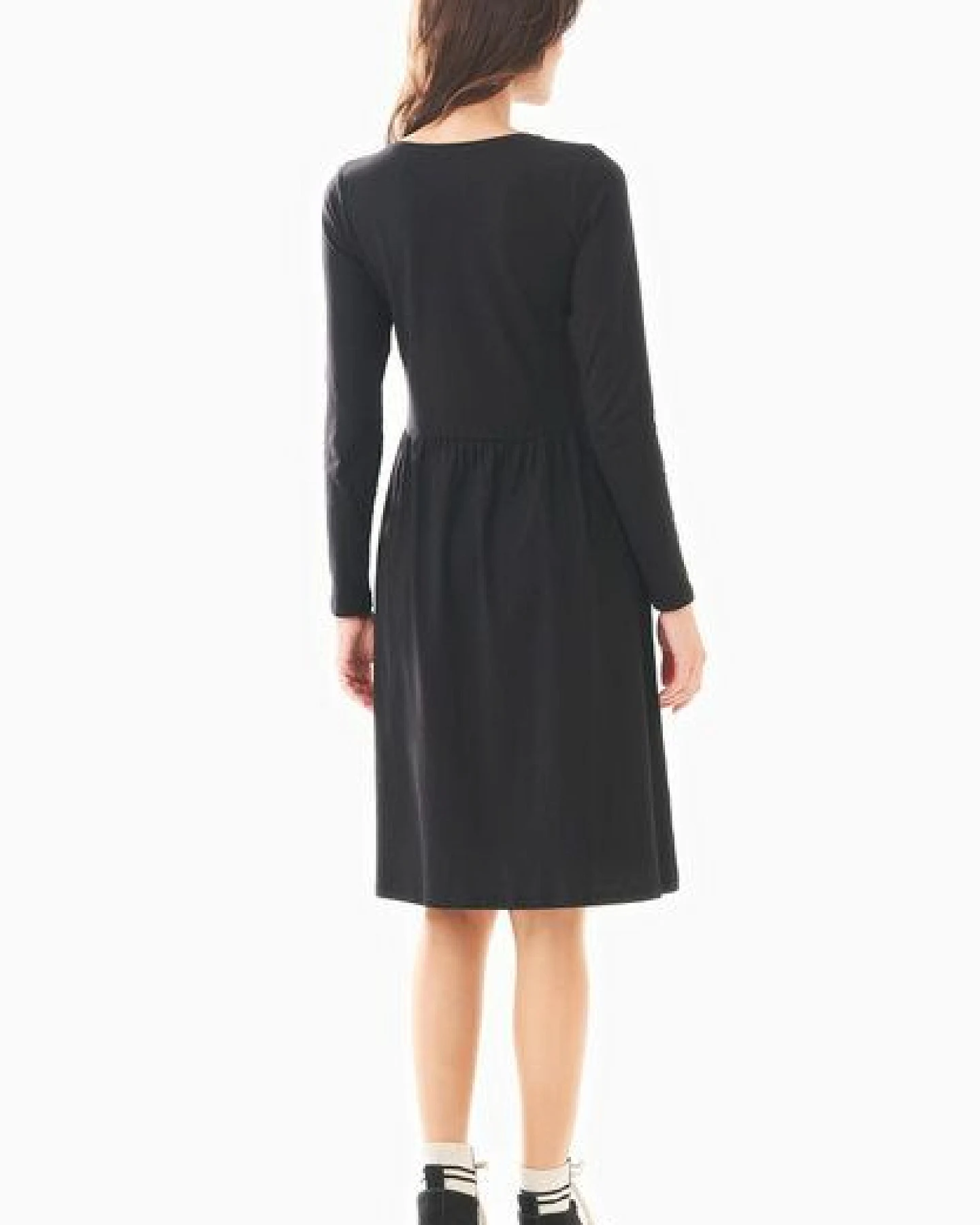 ORGANICATION Langarm-Jerseykleid aus Bio-Baumwolle – Ansicht 3