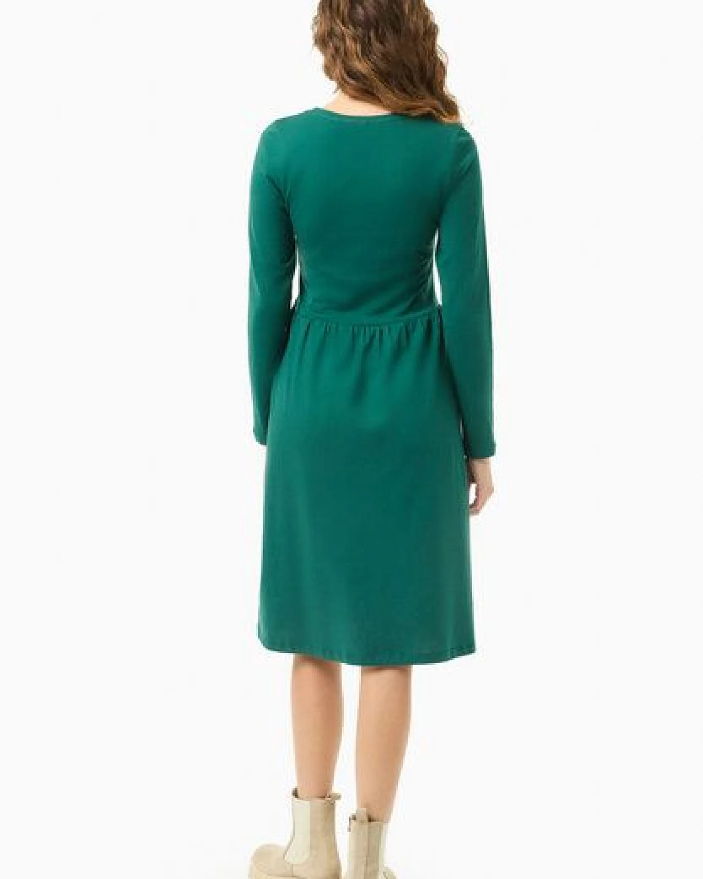 ORGANICATION Langarm-Jerseykleid aus Bio-Baumwolle – Ansicht 3