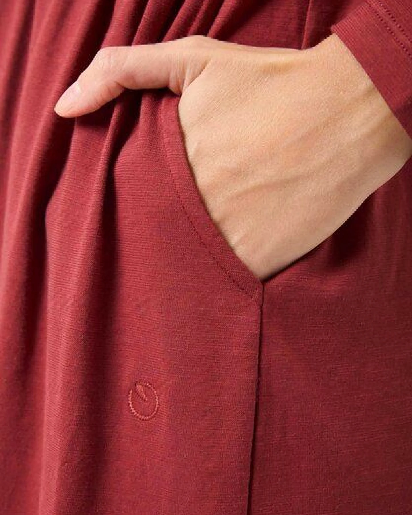 ORGANICATION Langarm-Jerseykleid aus Bio-Baumwolle – Ansicht 4