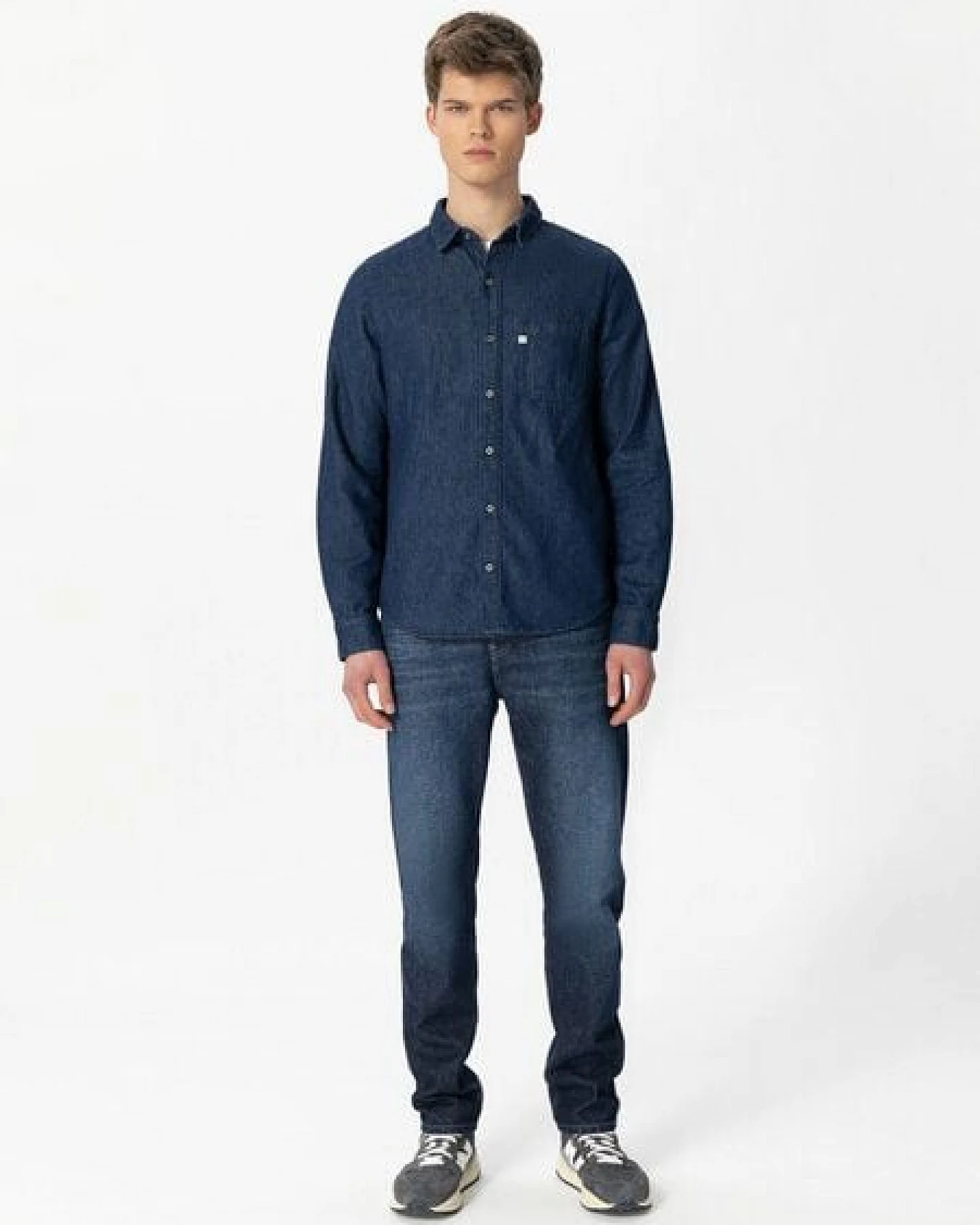 MUD Jeans Langarmhemd - Stanley Shirt - aus einem Baumwoll/Leinen Mix – Ansicht 3