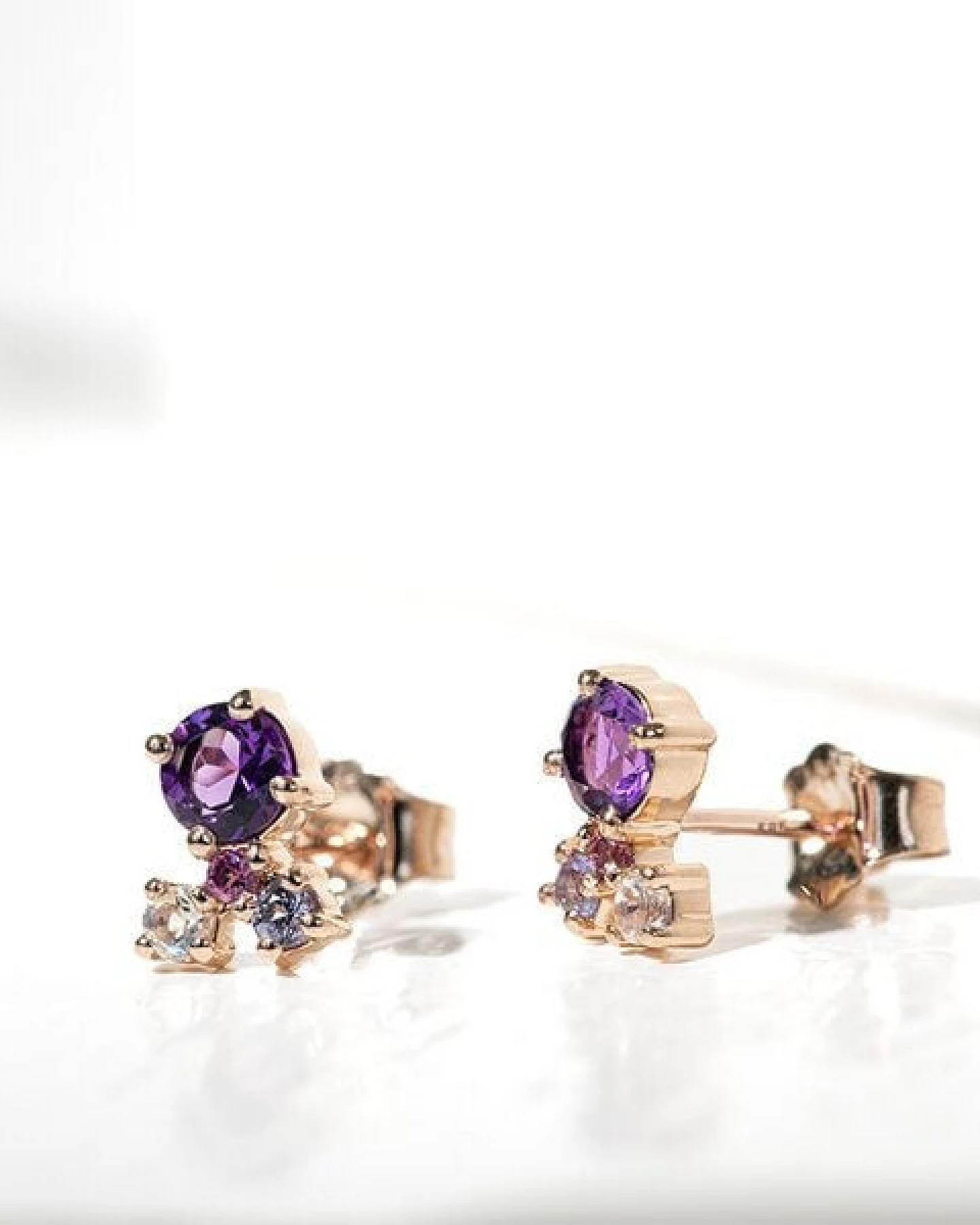 Eppi Cluster Schmuckset mit Amethysten und Edelsteinen Halli – Ansicht 3