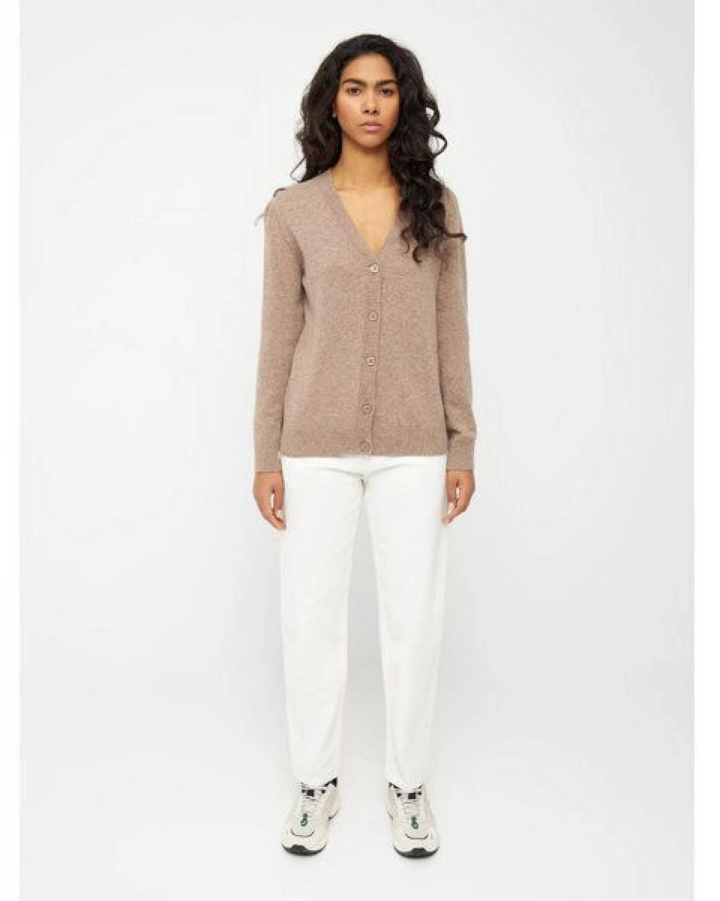 KnowledgeCotton Apparel Cardigan V-NECK aus Bio-Lammwolle – Ansicht 3