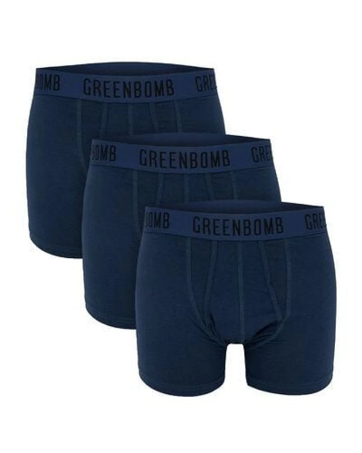 GREENBOMB Basic 3x Trunk - Gemütliche Trunk aus Bio-Baumwoll Mix / GOTS / Fair & Vegan