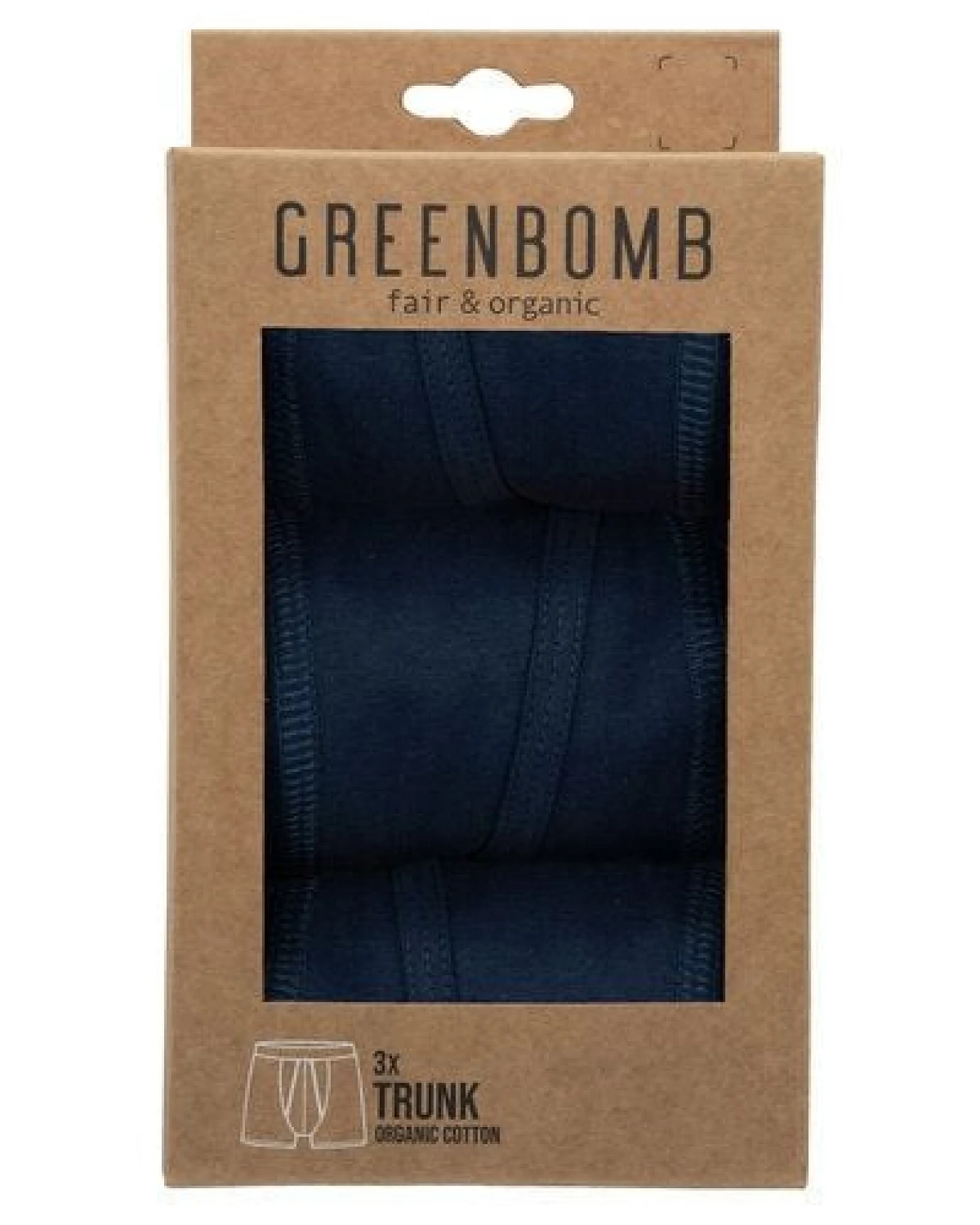 GREENBOMB Basic 3x Trunk - Gemütliche Trunk aus Bio-Baumwoll Mix / GOTS / Fair & Vegan – Ansicht 2
