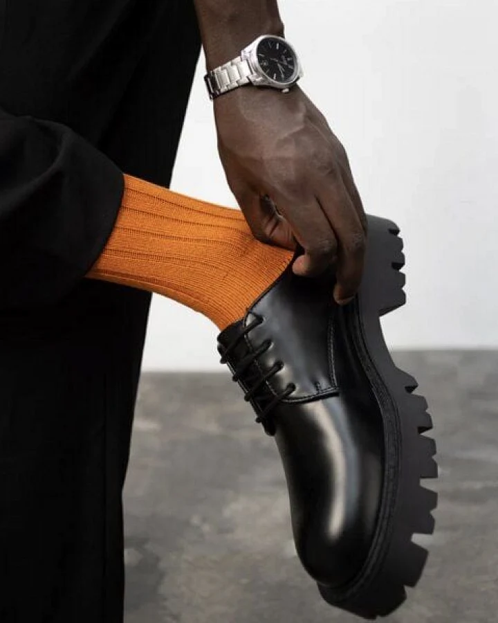 von Jungfeld Orange Wintersocken - Herren