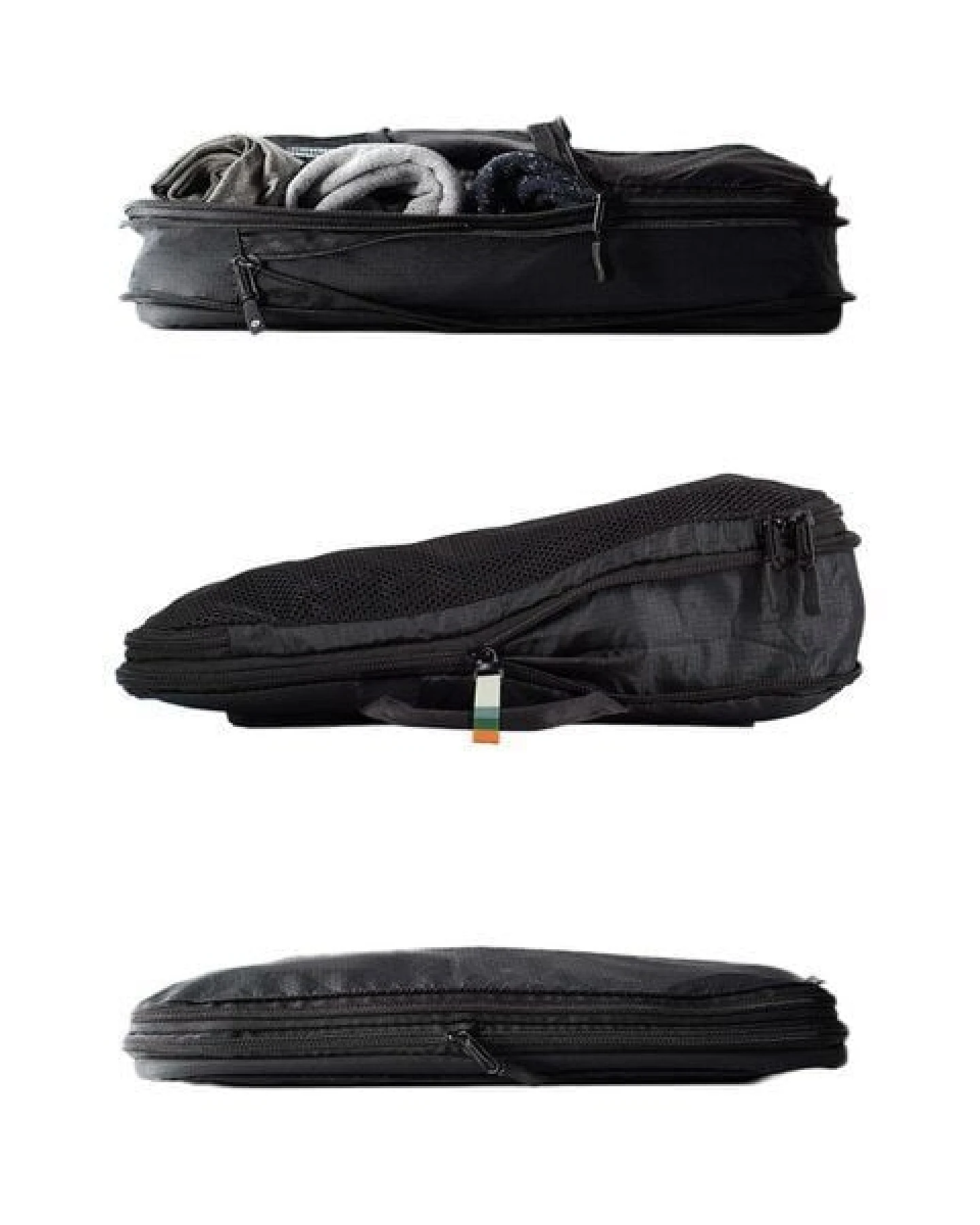 TRAVEL DUDE Packing Cubes, Packtaschen, Packwürfel, Kofferorganizer mit Kompression aus recycelten Plastikflaschen – Ansicht 2