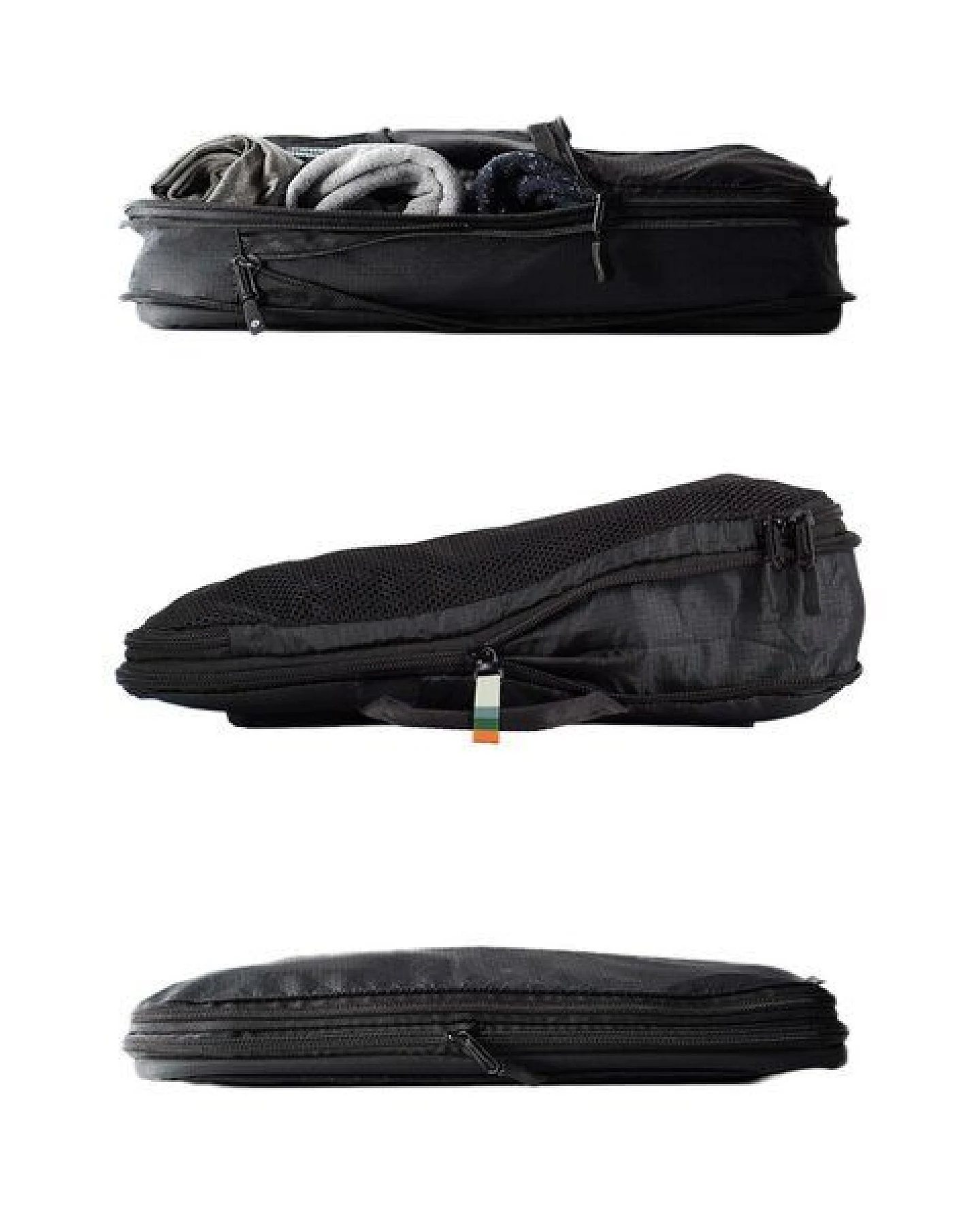 TRAVEL DUDE Packing Cubes, Packtaschen, Packwürfel, Kofferorganizer mit Kompression aus recycelten Plastikflaschen – Ansicht 2