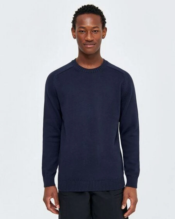 KnowledgeCotton Apparel Strickpullover CREW NECK aus Bio-Baumwolle
