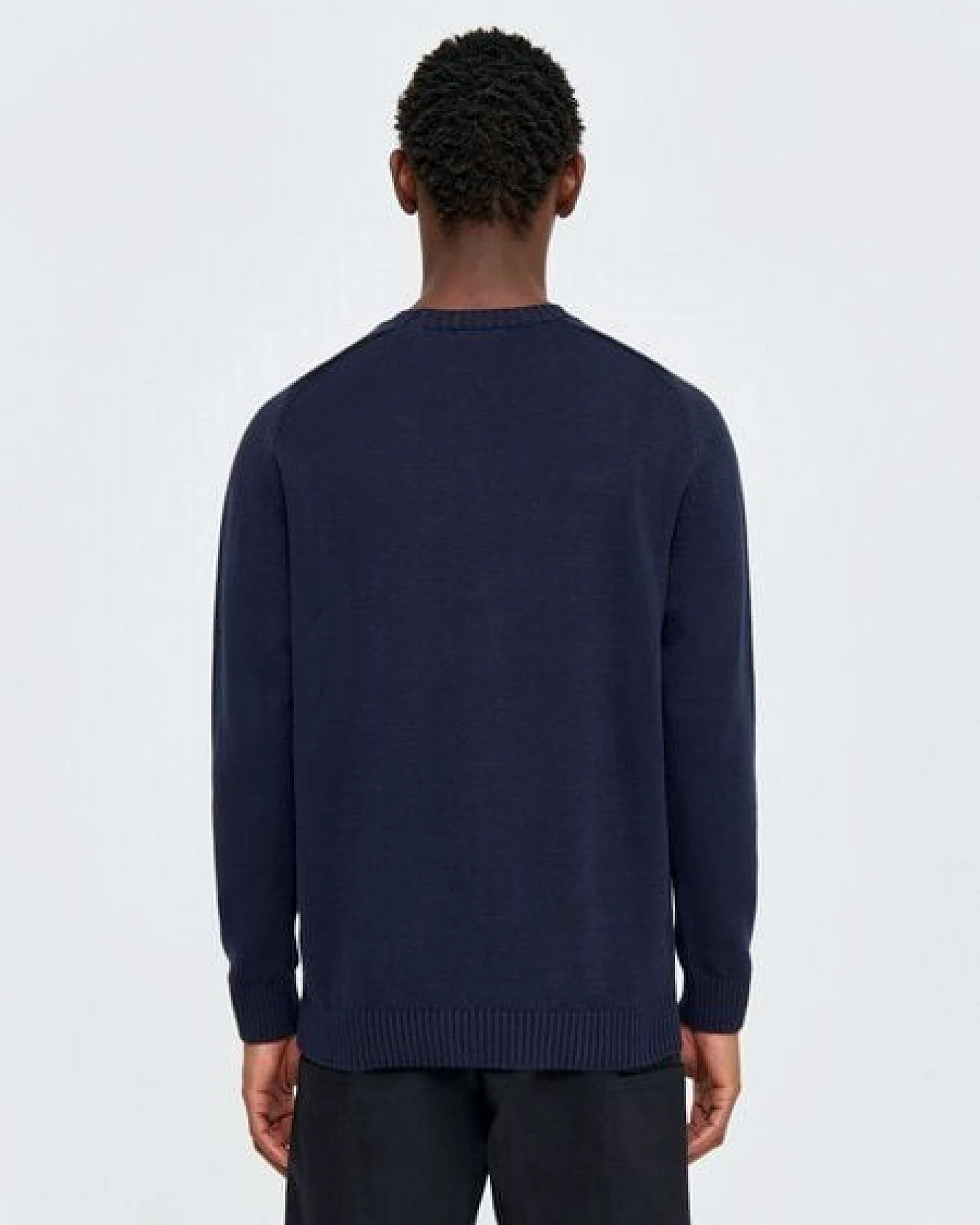 KnowledgeCotton Apparel Strickpullover CREW NECK aus Bio-Baumwolle – Ansicht 3