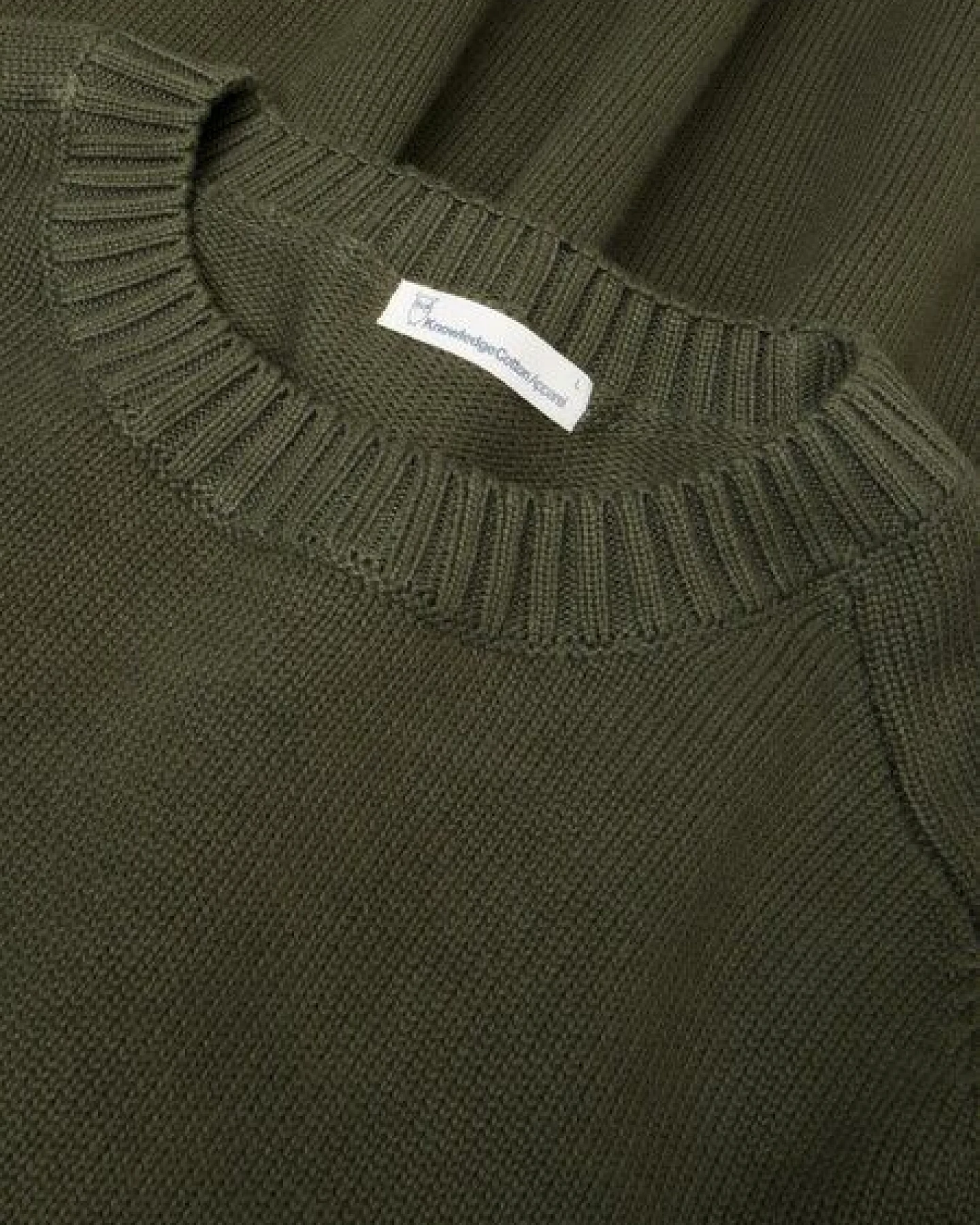 KnowledgeCotton Apparel Strickpullover CREW NECK aus Bio-Baumwolle – Ansicht 3