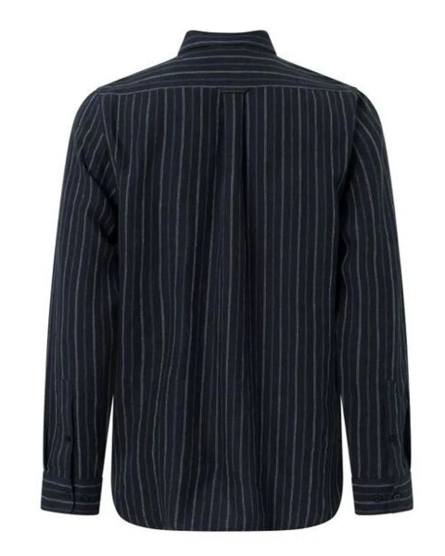 KnowledgeCotton Apparel Leinenhemd - Long sleeve striped linen custom fit shirt - aus Bio-Leinen - mit Kragen – Ansicht 3