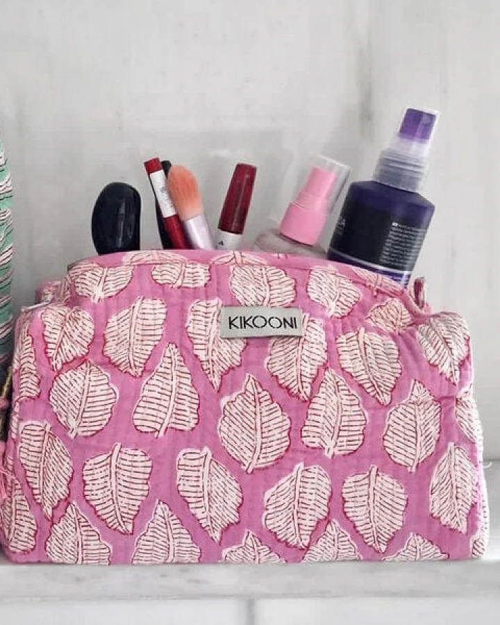 KIKOONI handgefertigte Kosmetiktasche "P Harleen"