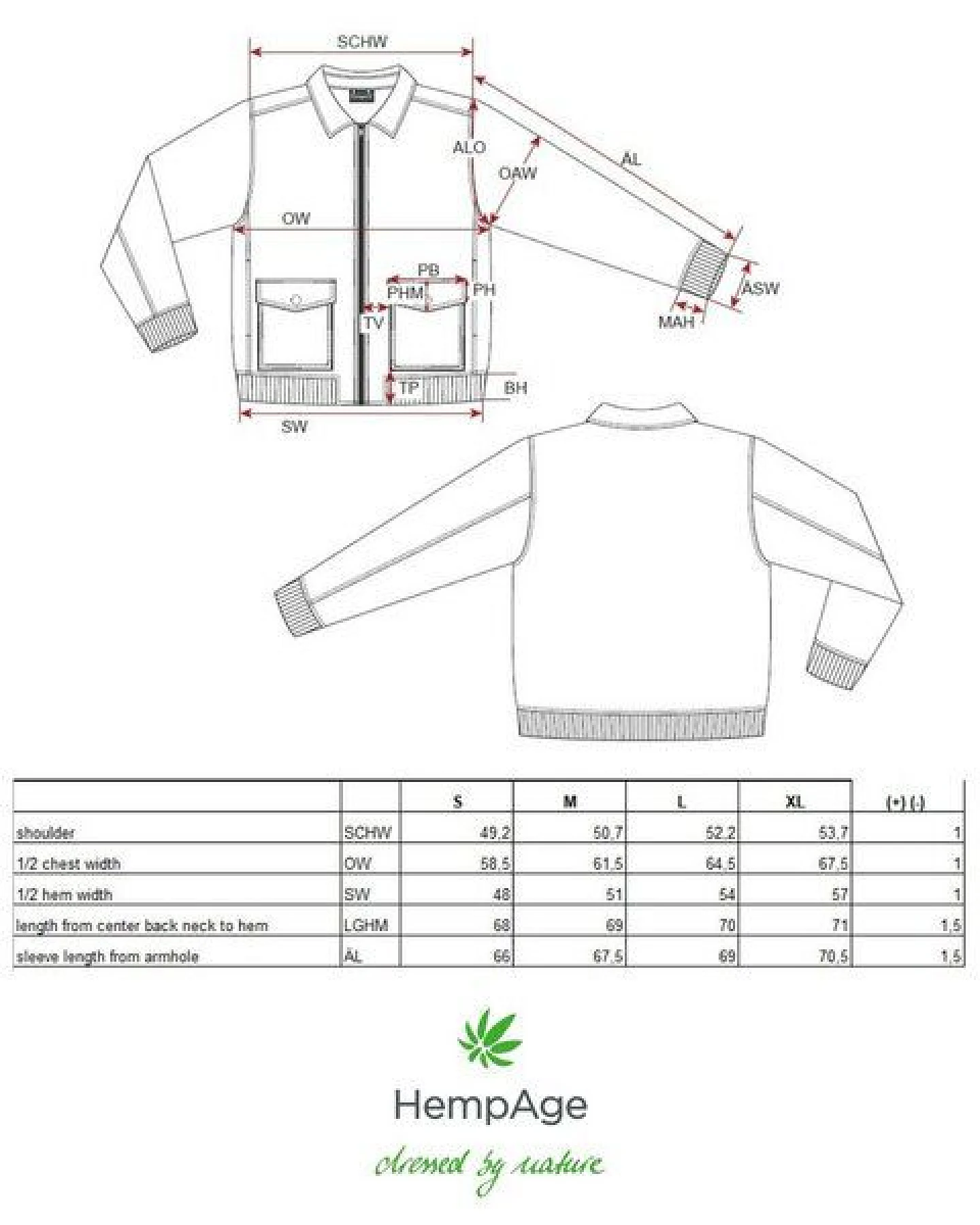 Hempage Herren Cord Jacke gefüttert Hanf/Bio-Baumwolle – Ansicht 3