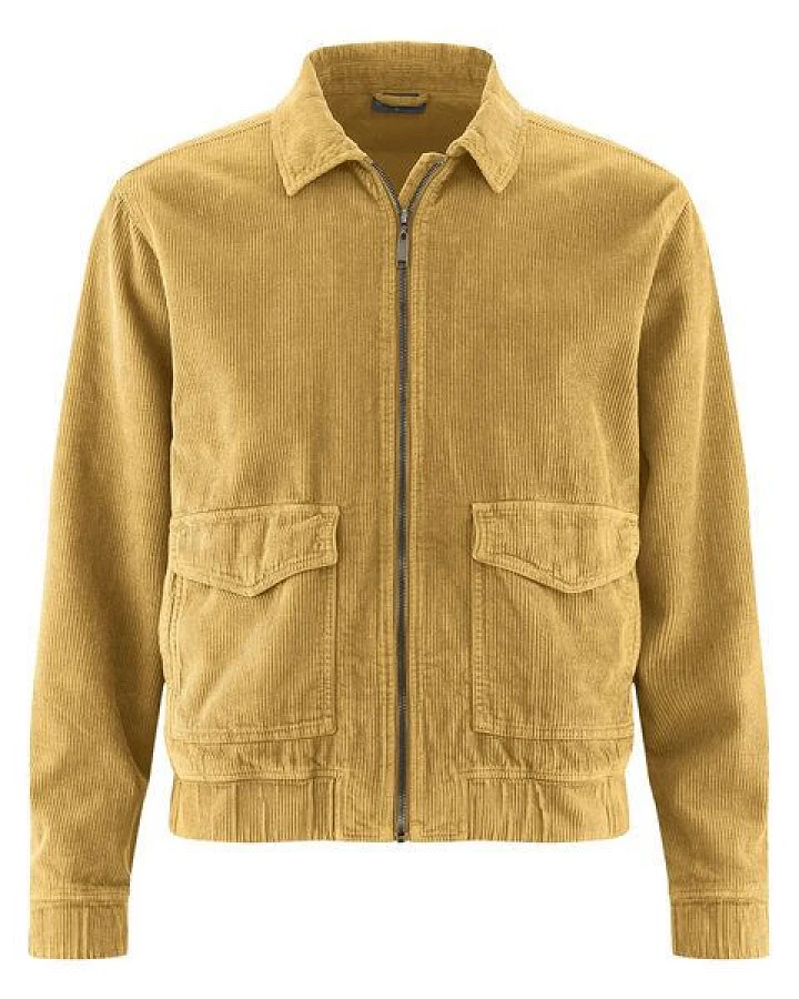 Hempage Herren Cord Jacke gefüttert Hanf/Bio-Baumwolle