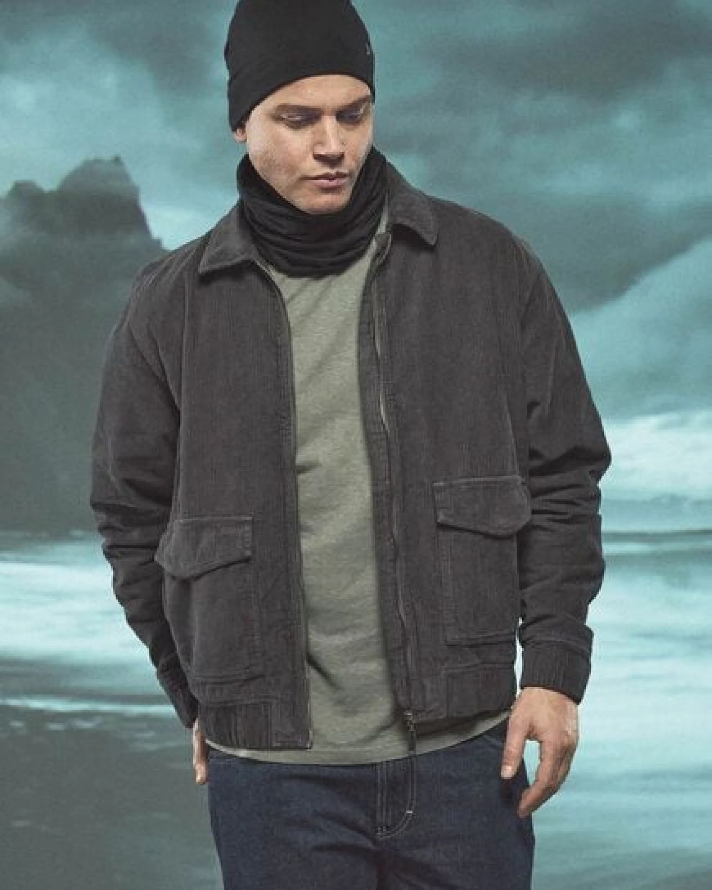 Hempage Herren Cord Jacke gefüttert Hanf/Bio-Baumwolle – Ansicht 3