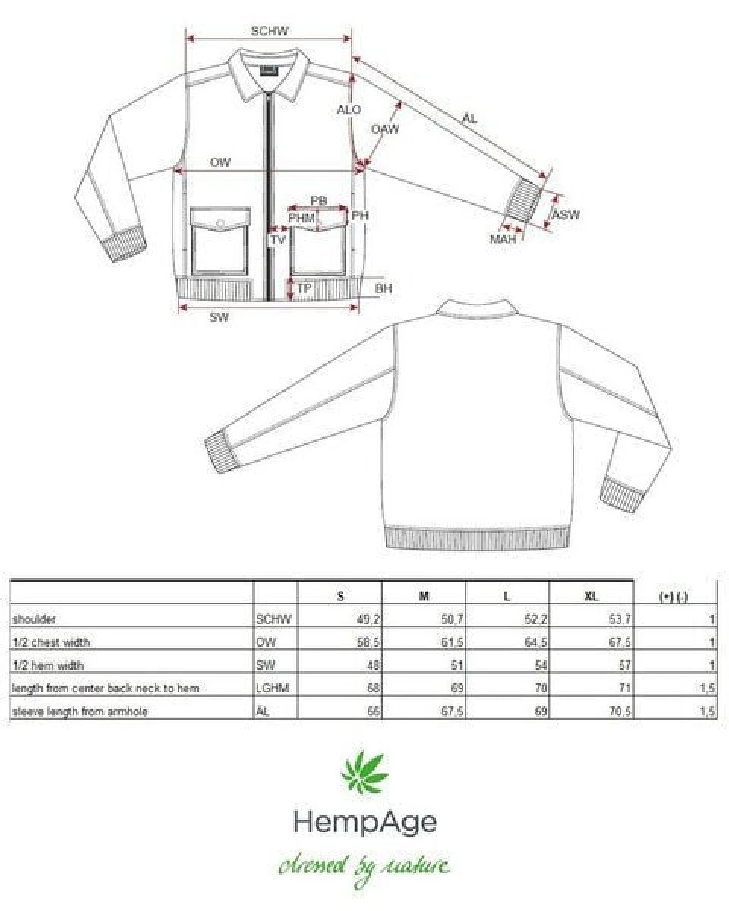 Hempage Herren Cord Jacke gefüttert Hanf/Bio-Baumwolle – Ansicht 4