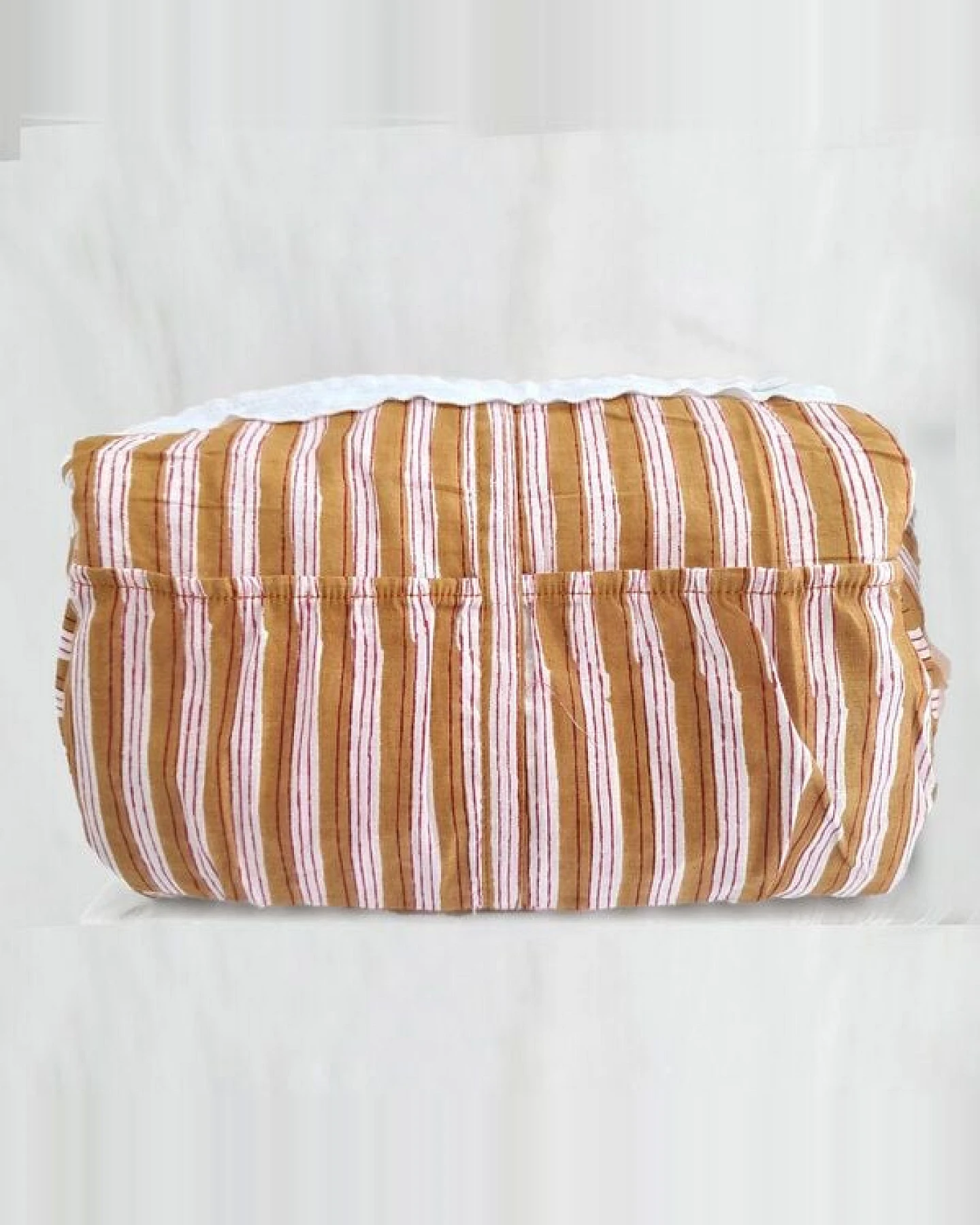 KIKOONI handgefertigte Kosmetiktasche "Positive Grey" – Ansicht 3