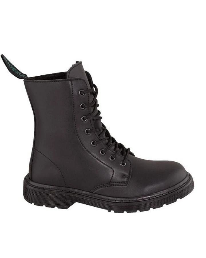 Shoezuu Vegan Shoezuu 8 Eye Winter Boots black monochrome