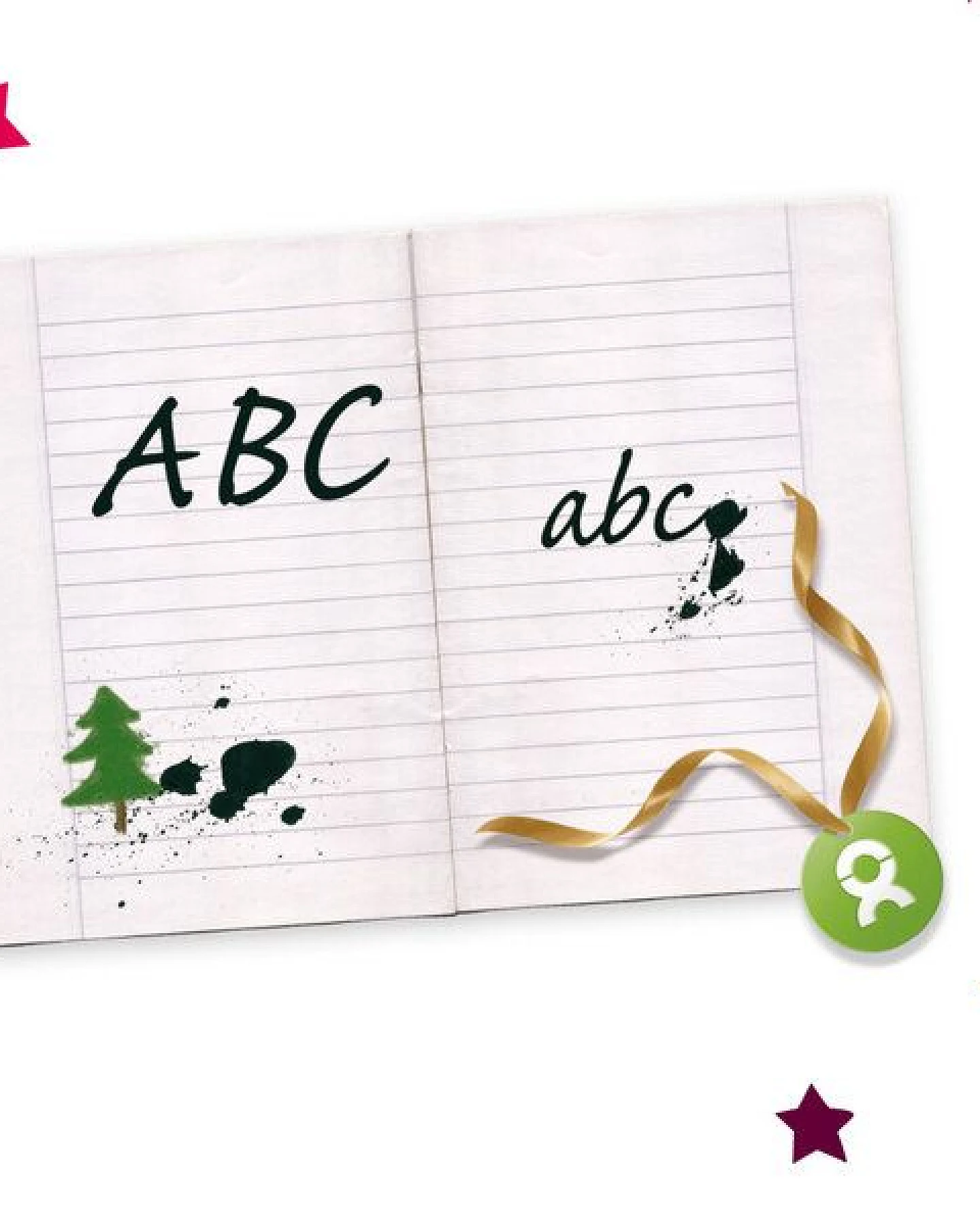 OxfamUnverpackt Spenden-Geschenk "Alphabetisierung für Frauen" (Weihnachtskarte mit Magnet) – Ansicht 3