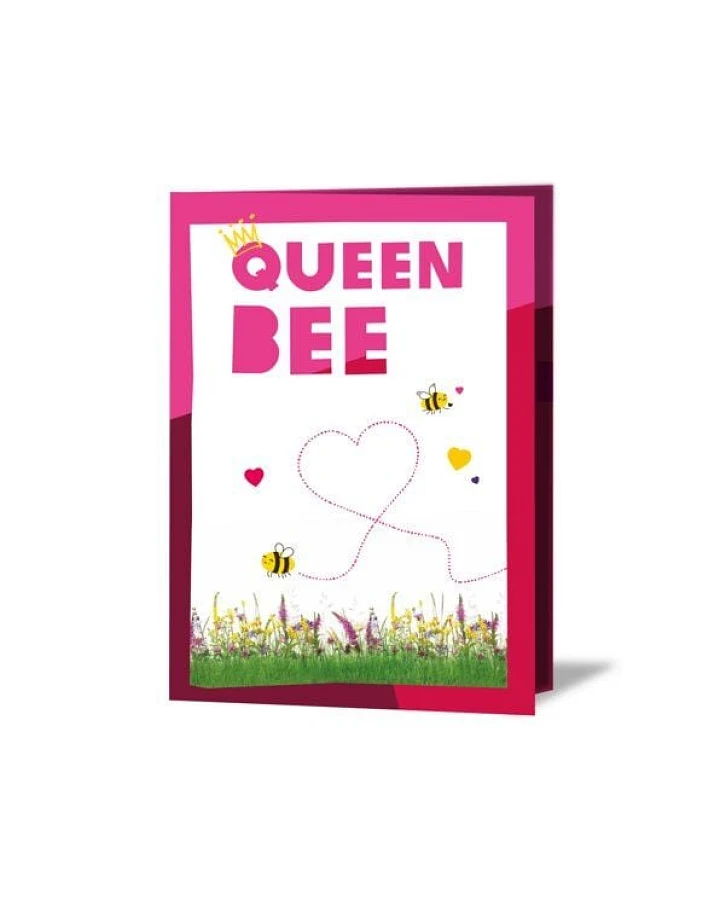 OxfamUnverpackt Spenden-Geschenk "Honigbienen" (Muttertagskarte mit Magnet)