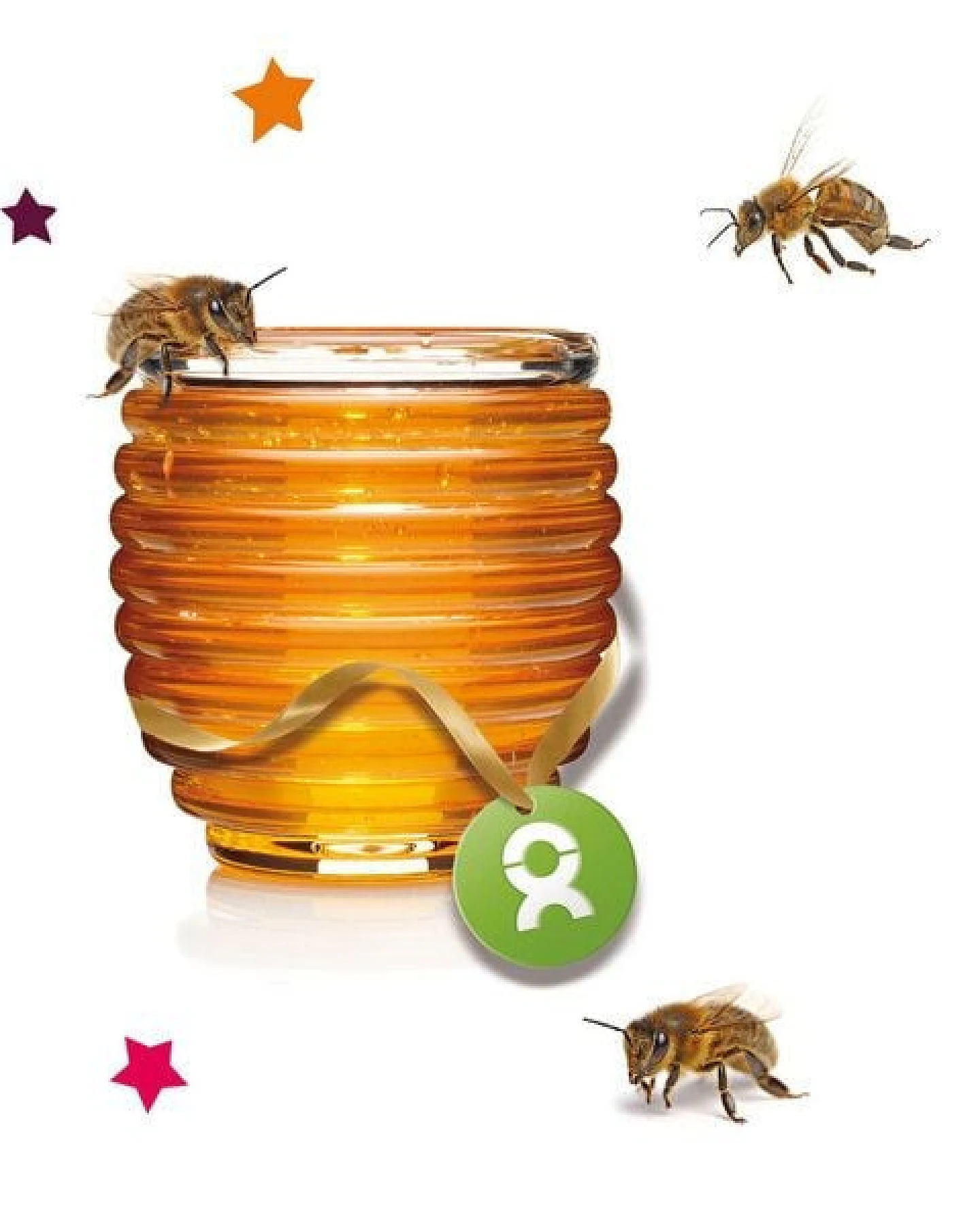 OxfamUnverpackt Spenden-Geschenk "Honigbienen" (Weihnachtskarte mit Magnet) – Ansicht 3