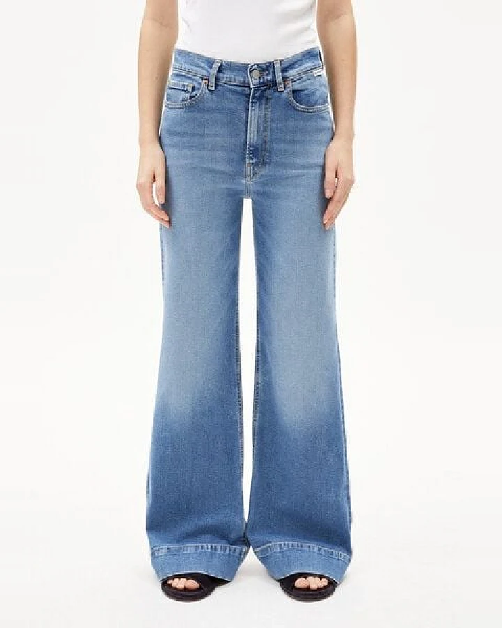 ARMEDANGELS MURLIAA Damen Wide Jeans recycelter Baumwoll Mix Comfort Stretch