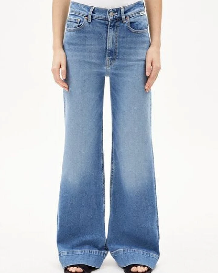 ARMEDANGELS MURLIAA Damen Wide Jeans recycelter Baumwoll Mix Comfort Stretch
