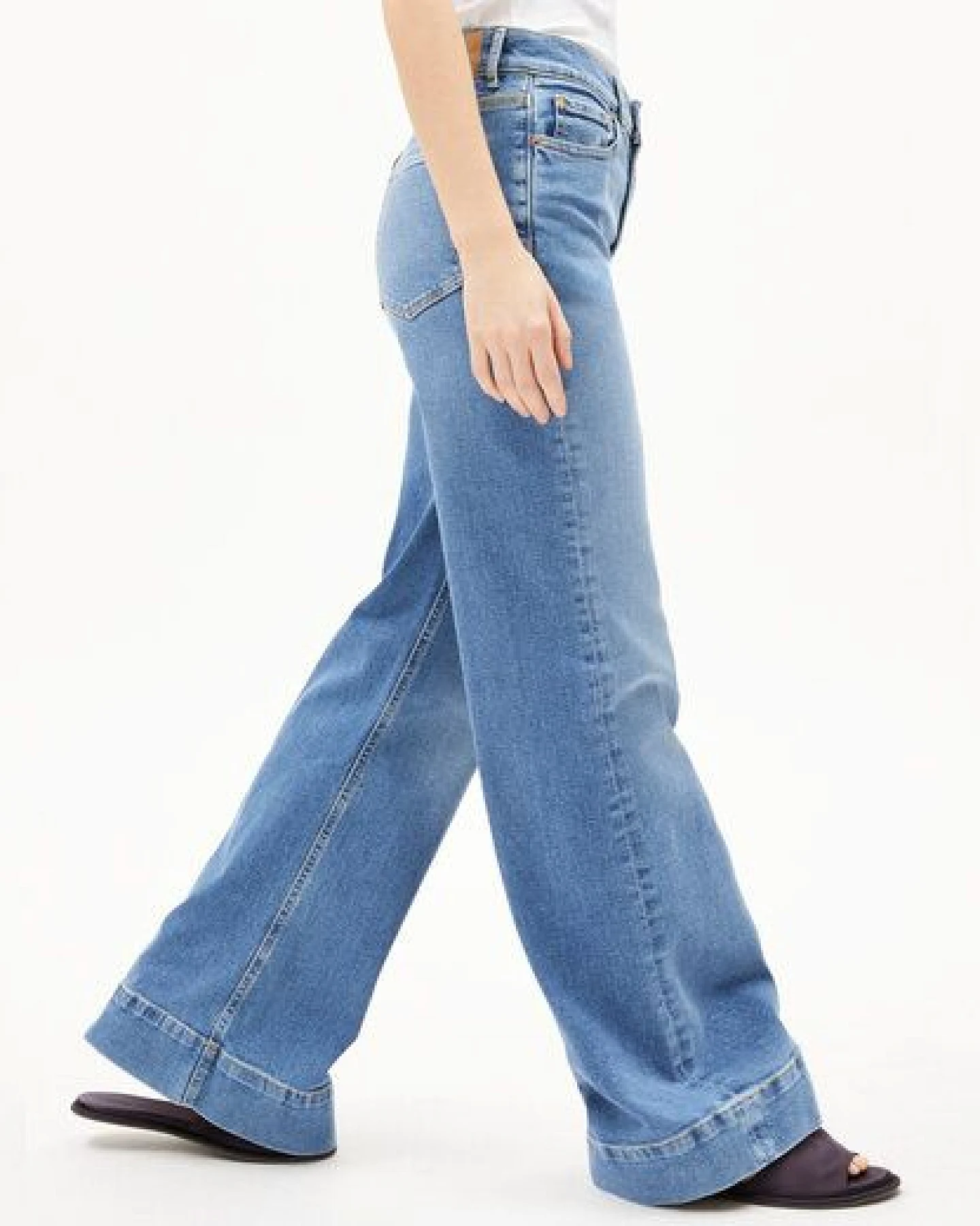 ARMEDANGELS MURLIAA Damen Wide Jeans recycelter Baumwoll Mix Comfort Stretch – Ansicht 4