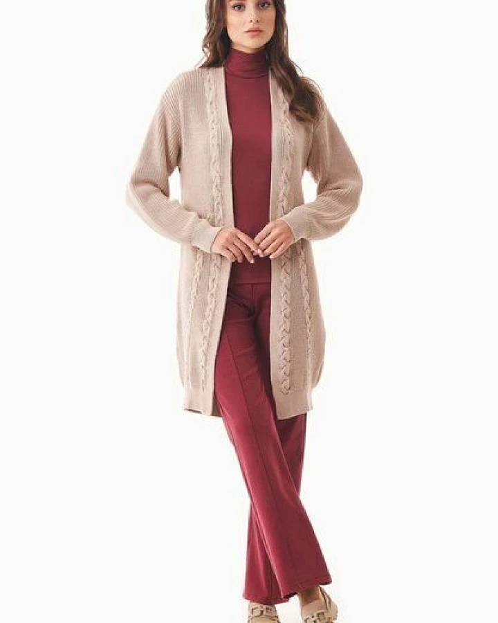 ORGANICATION Langer Cardigan aus Bio-Baumwolle