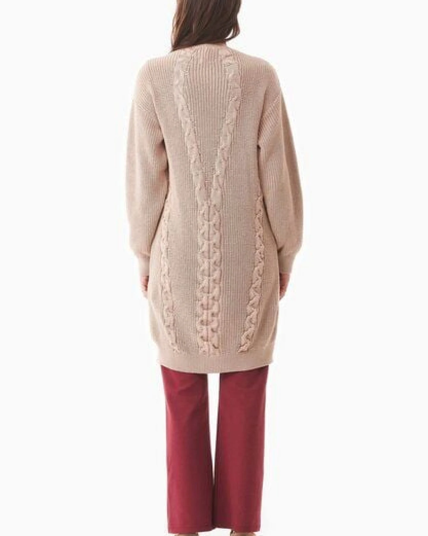 ORGANICATION Langer Cardigan aus Bio-Baumwolle – Ansicht 4