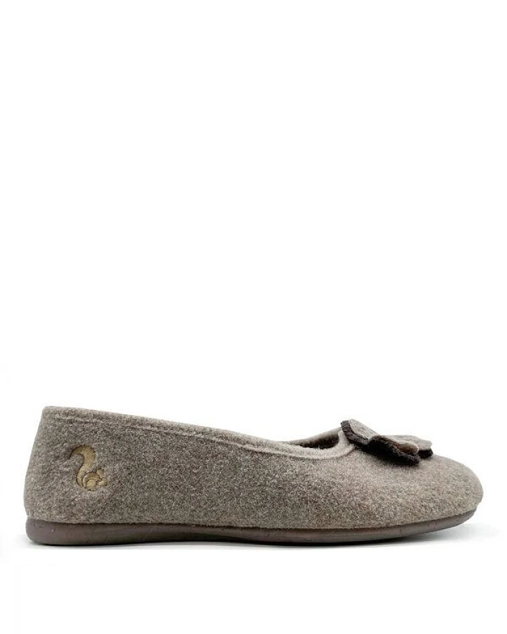 Veganer Hausschuh "thies ® Eco Ballerina" aus recycelten PES, fair produziert