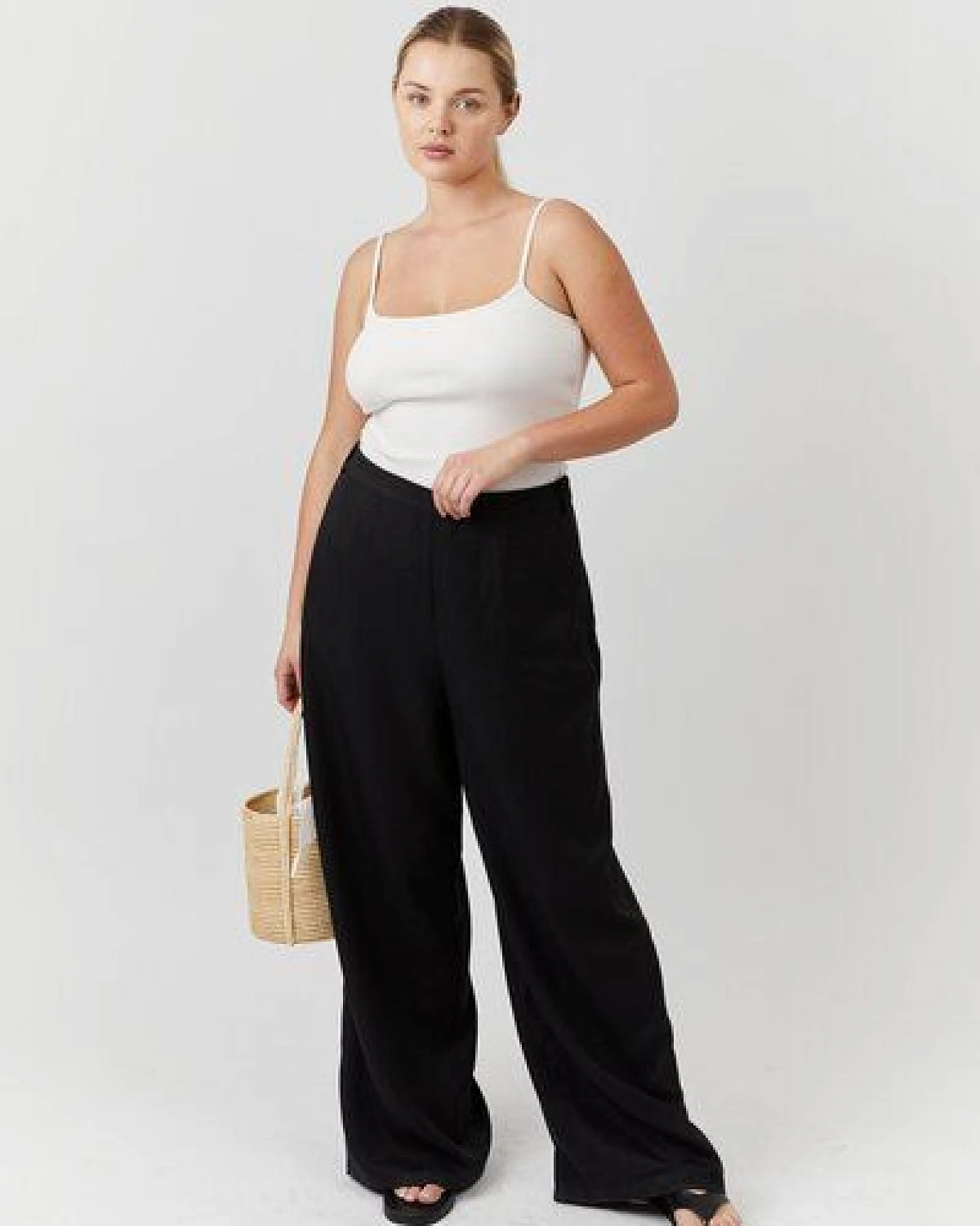 The Slow Label Hochwertiges Tank Top aus festem Baumwollstoff – Ansicht 4