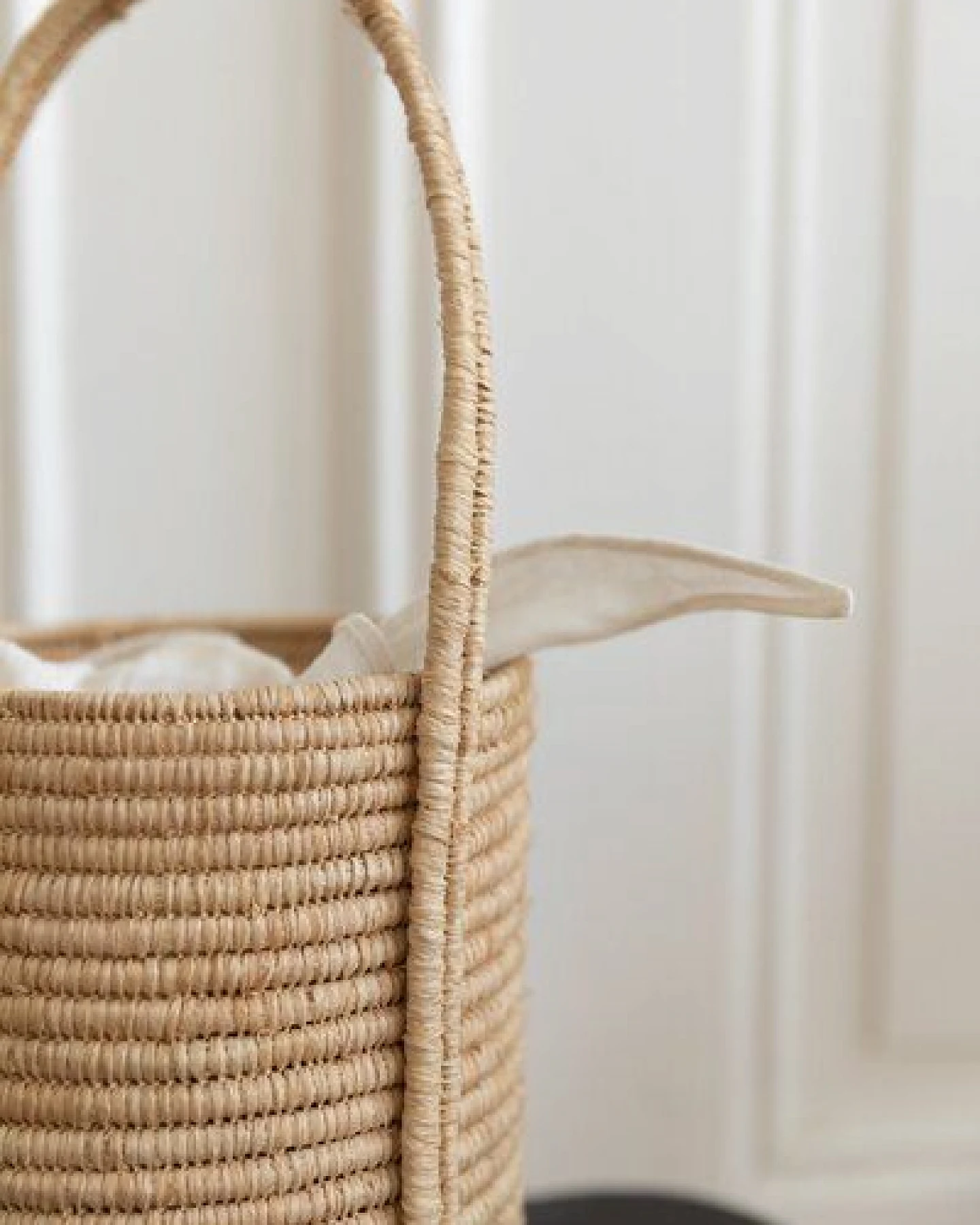 The Slow Label Korbtasche aus Raffia / Handgemacht in Marokko – Ansicht 2