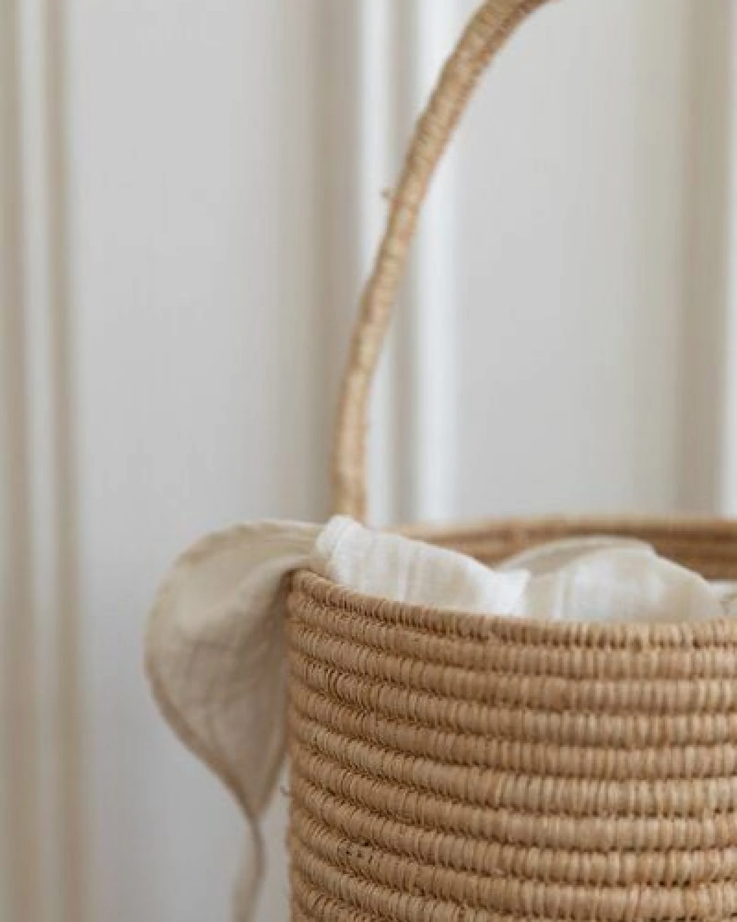The Slow Label Korbtasche aus Raffia / Handgemacht in Marokko – Ansicht 4