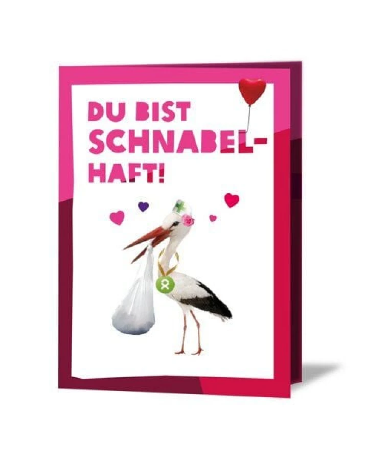 OxfamUnverpackt Spenden-Geschenk "Eine sichere Geburt" (Grußkarte zum Liebe zeigen mit Magnet)