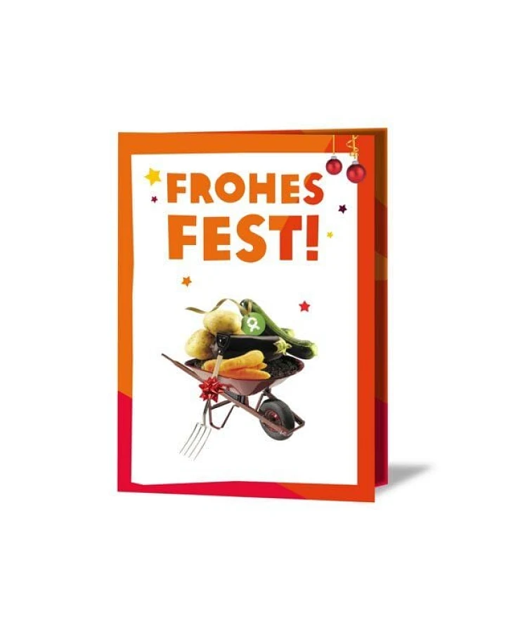 OxfamUnverpackt Spenden-Geschenk "Garten-Set" (Weihnachtskarte mit Magnet)