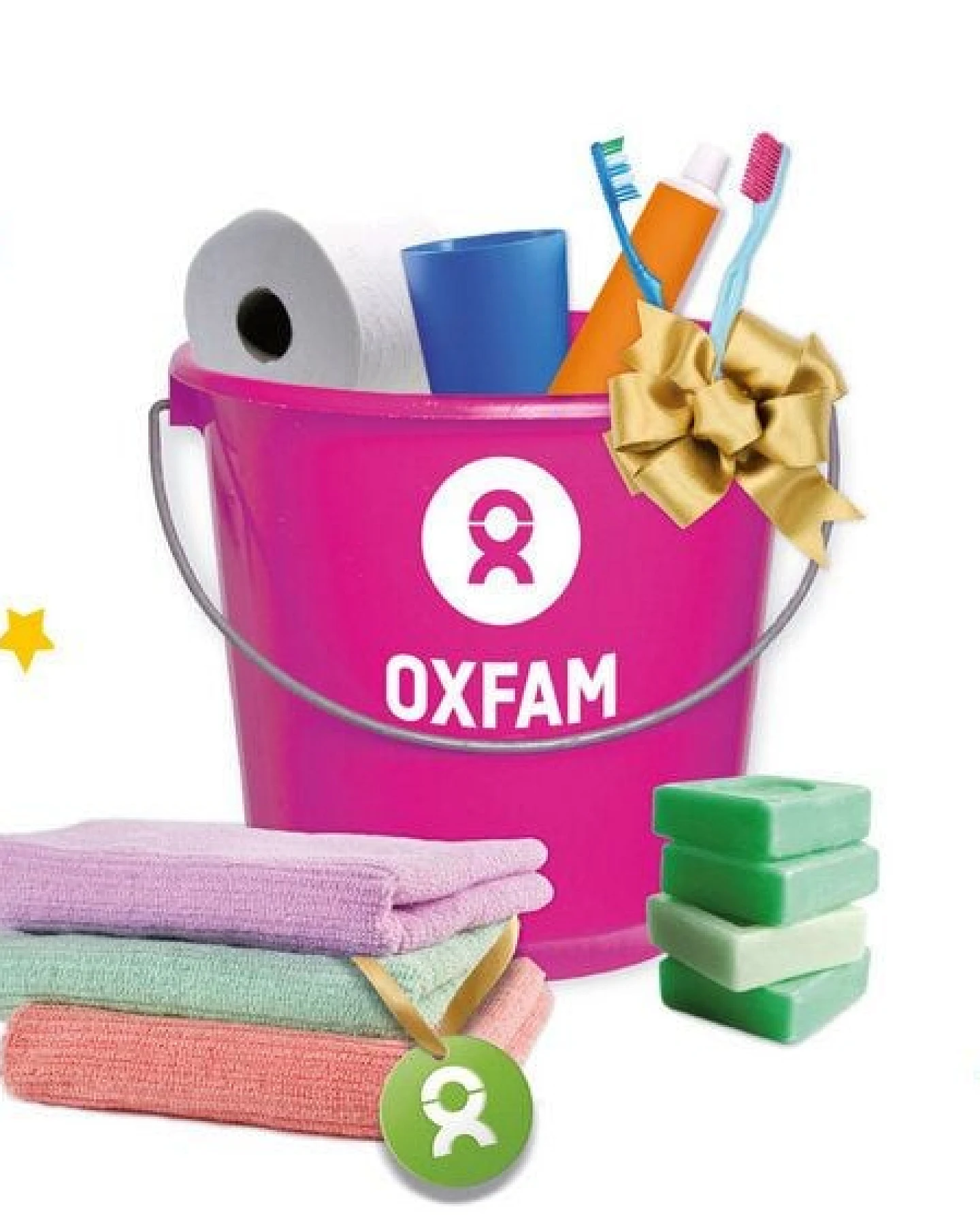 OxfamUnverpackt Spenden-Geschenk "Hygiene-Set" (Weihnachtskarte mit Magnet) – Ansicht 3