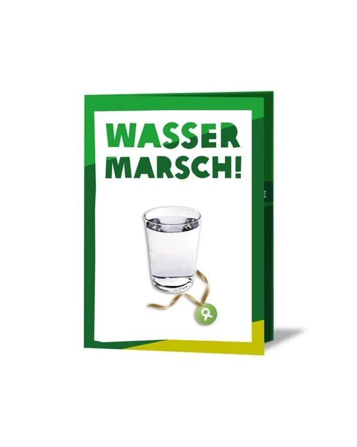 OxfamUnverpackt Spenden-Geschenk "Trinkwasser 50" (Grußkarte mit Magnet)