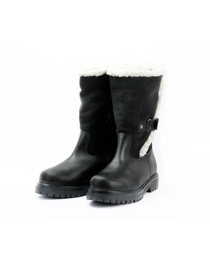 Grand Step Shoes Damen Stiefel pflanzlich gegerbtes Leder/Hanf